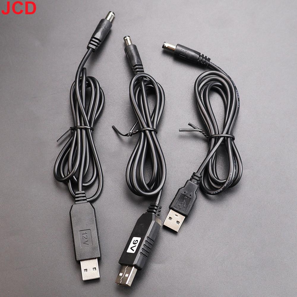 JCD 1pc USB power boost line DC 5V To DC 9V / 12V Step UP Module USB Converter Adapter Cable 2.1x5.5mm Plug