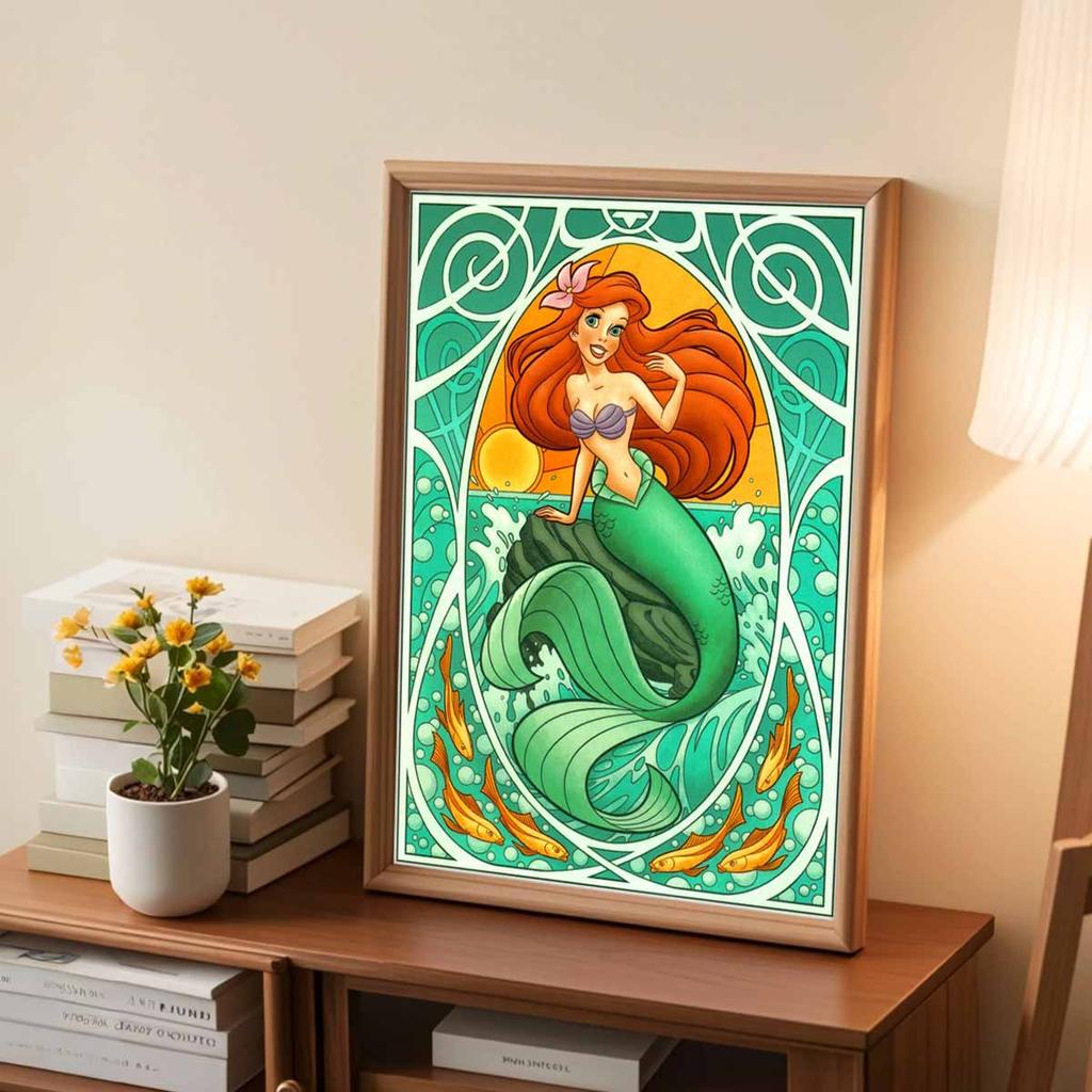 5D Diy Diamond Painting The Mermaid In The Waves Full Drill Rhinestones Mosaic Embroidery Handmade Products Home Decor Gift