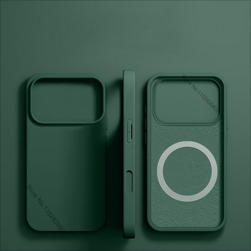 

For Magsafe Liquid Silicone Phone Case For For Iphone 17 16 15 14 13 12 11 Pro Max Plus 17 Air Magnetic Wirless Charging Cover iPhone 11