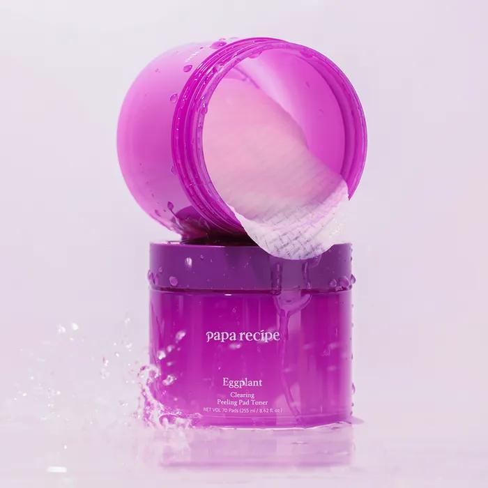 Eggplant Clearing Peeling Pad Toner 255ml (70 sheets)