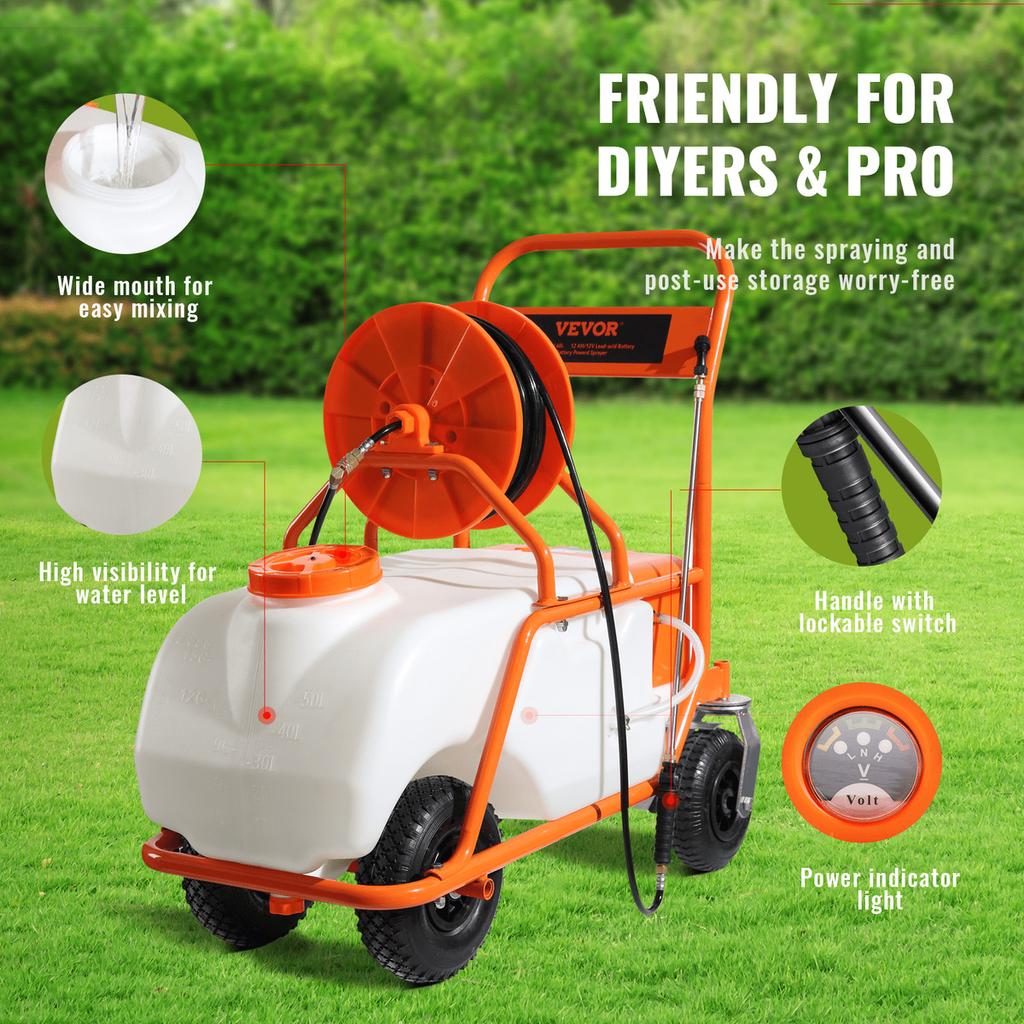 Sprayer Pressure Sprayer Backpack Sprayer Garden Sprayer 60L 0-90PSI