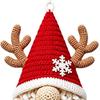 Crochet Kit Handmade Christmas Gnome Door Hanger Set DIY Crochet Door Hanger Kit for  Home Indoor  Christmas Decor