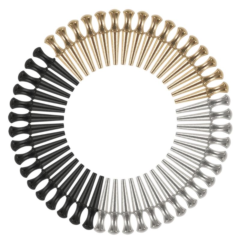

48 Pcs Metal Cribbage Pegs Tapered Designs Cribbage Board Pins for 1/8 Hole Cribbage Traditional Board Game Durable 1
