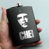 8 OZ Ounces Black Matte Metal Gift Stainless Steel Hip Flask Flagon Alcohol Bottle Whisky Vodka Laser Engraved LOGO Custom Made