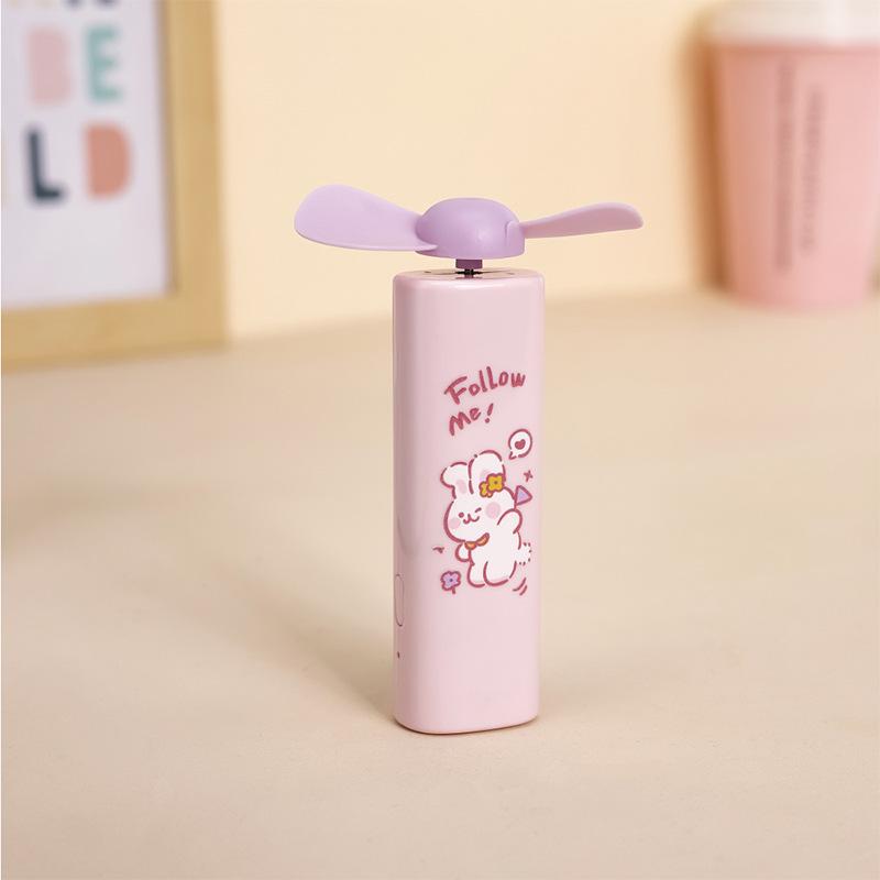 2026 Summer New Mini Panda USB Rechargeable Silent Fan - Portable Children s Cartoon Handheld Fan Wholesale/Cross-border