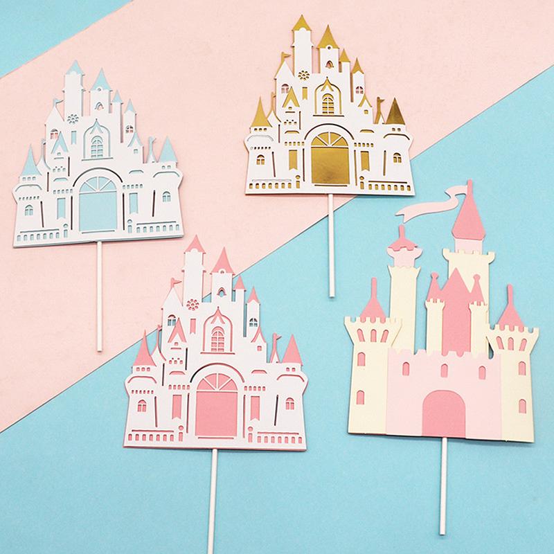 Palace Princess Cake Topper For Wedding Birthday Baking Supplies Party Decor