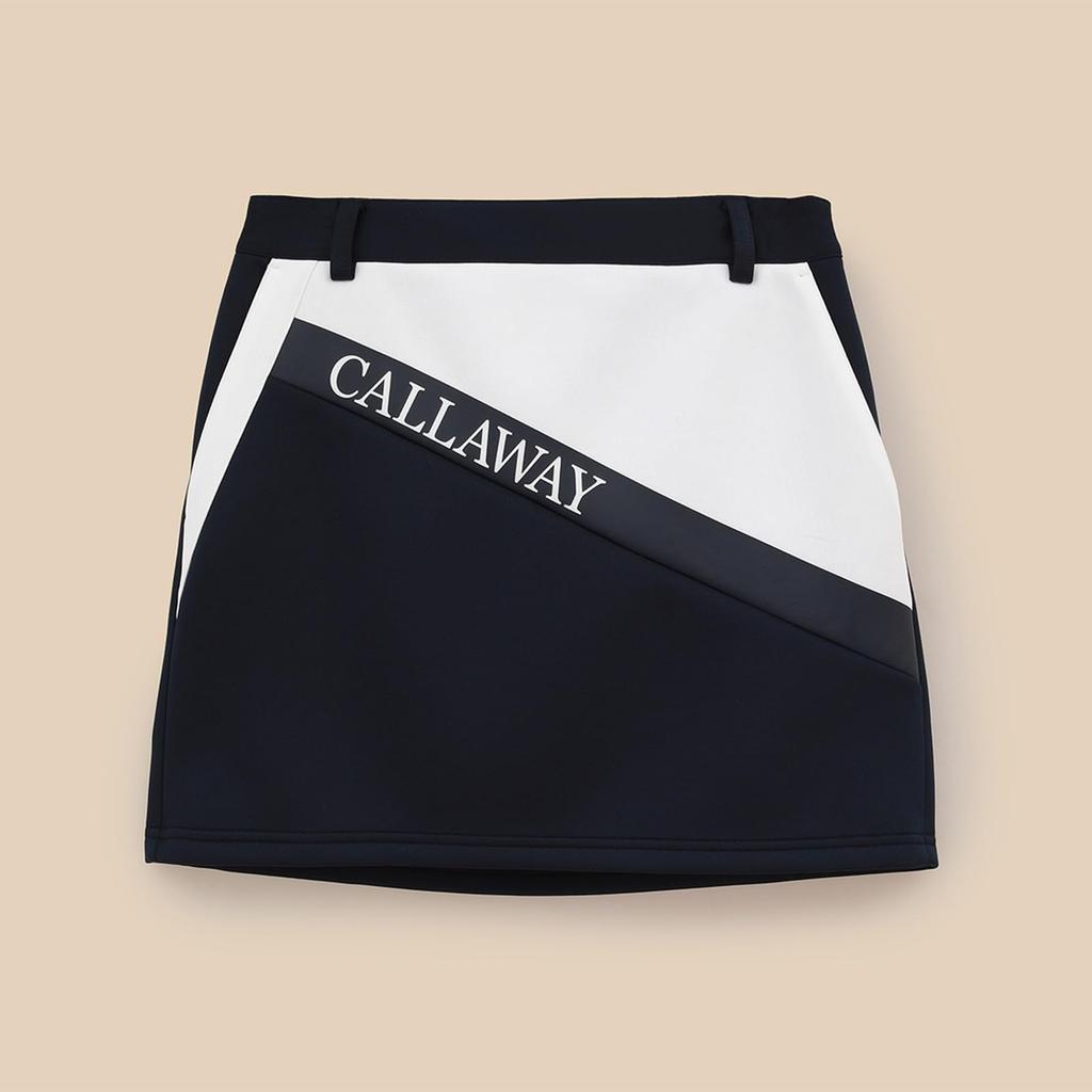 Callaway Women's Logo-Patterned Cardboard Knit Skirt (Green, Navy, Size SS) (C23228201, 1120)