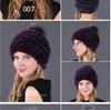 Women's Fur Hat with Rex Rabbit and Fox Fur Pompon for Autumn and Winter