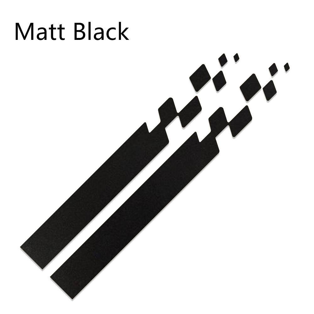 

2pcs Car Hood Cover Sticker Auto Vinyl Film Long Stripe Decals Stylish Graphics Car Sport Styling Sticker Tuning Car Accessories Matt Black