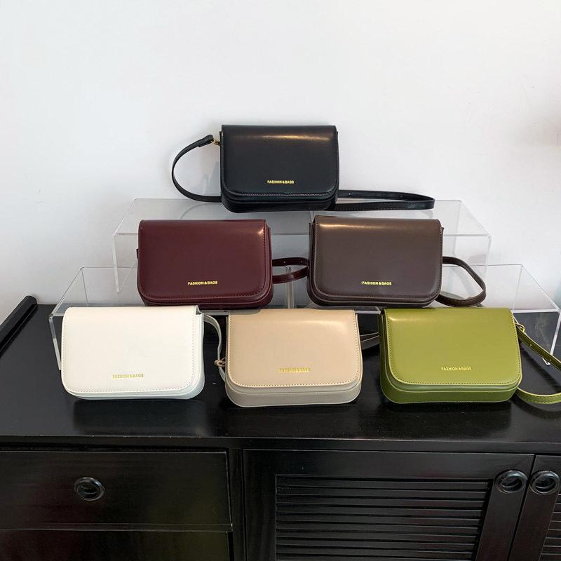 2025 autumn and winter new fashion PU women's bag single shoulder underarm small square bag women's oblique span bag supports a large number of mi