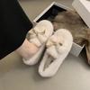 Japanese Leg Socks Jk Autumn and Winter Soft Sister Bow Hairball Mao Mao Single Shoes Velvet Warm Cotton Shoes Doudou Shoes