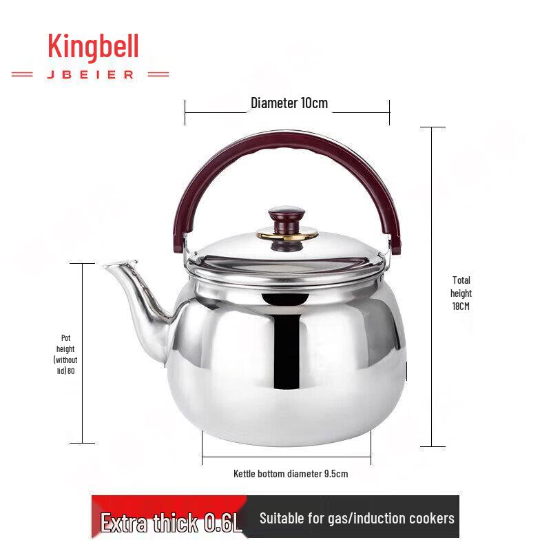 Jingbeier Коммерческий Утолщенный Многоцелевой Чайник из Нержавеющей Стали