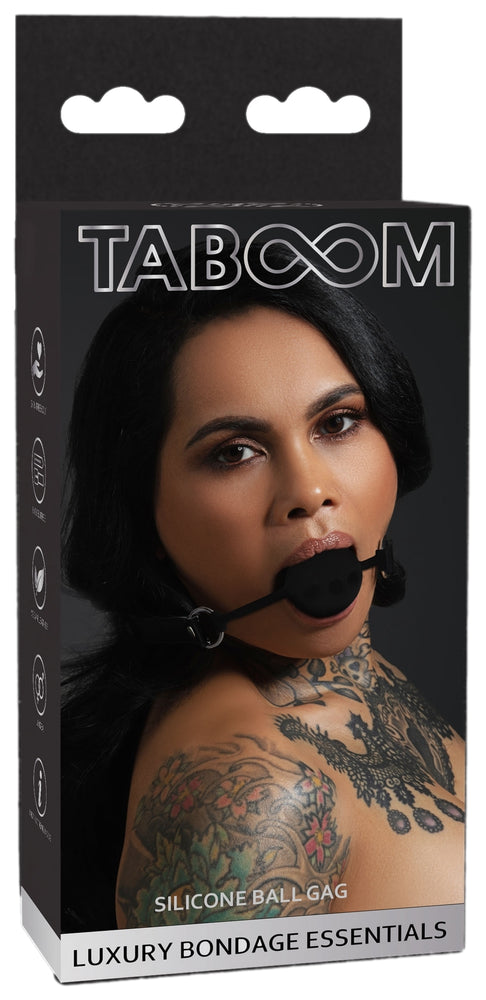 Bâillon Boule Silicone Gag Taboom 4cm - TABOOM - Baillons BDSM