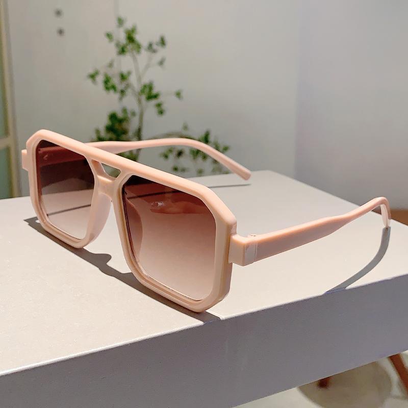 1/3 Pcs Trendy Square Decoration Shades Retro Oversize Gradient Women Sunglasses Men's Brand Sun Glasses for Driving Fishing