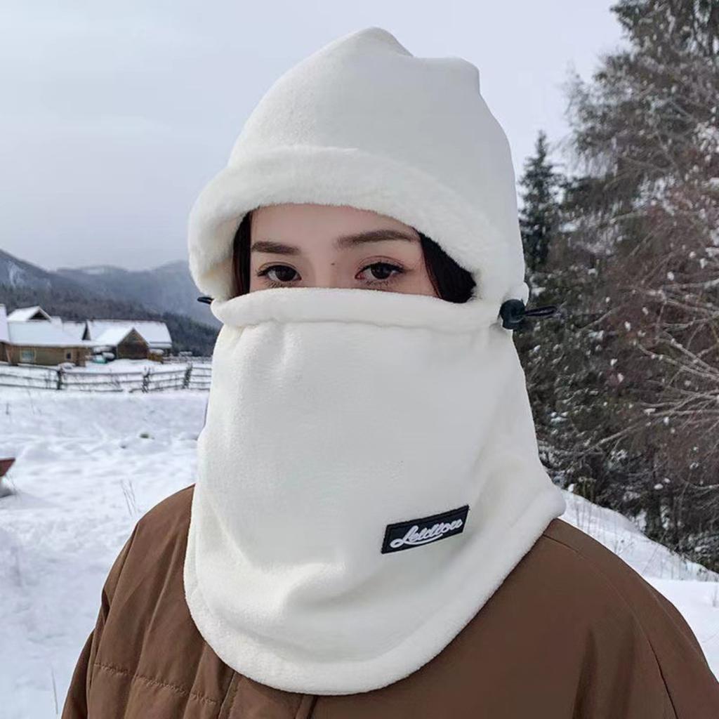 Winter New Hat, Scarf and Headband Integrated Ear Protection, Electric Bike Riding Warm Hat, Windproof and Cold Proof Riding