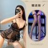 Sexy lingerie mesh see-through suit one-piece short skirt seduction loungewear