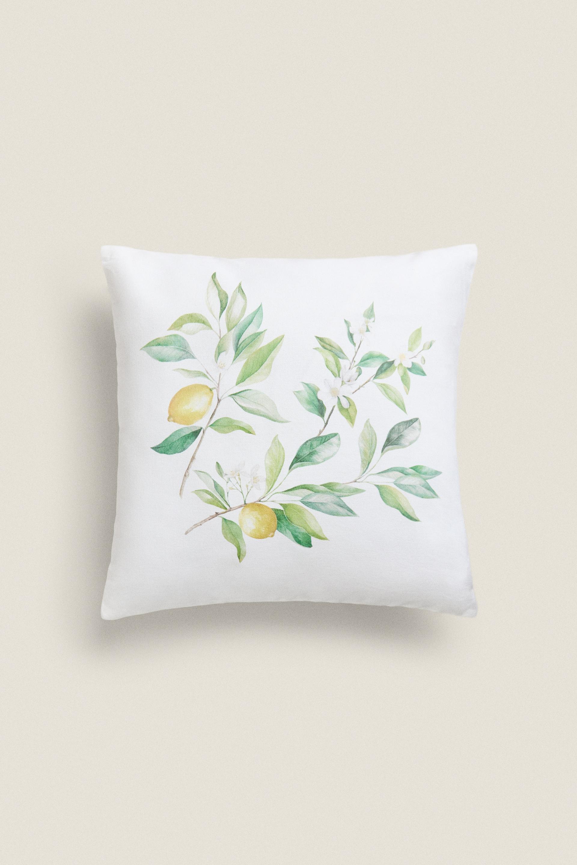 

ЧЕХОЛ НА ПОДУШКУ С ПРИНТОМ ЛИМОН