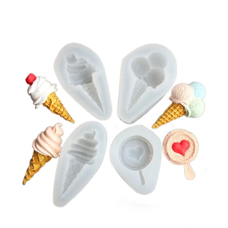Formă conică pentru cremă Sunner Forma pentru înghețată din silicon Accesorii creative pentru coacere