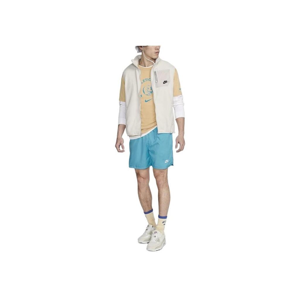 Nike Crew Neck Pullover Casual Short Sleeve Knit Top Men Tops Yellow FJ5244-252