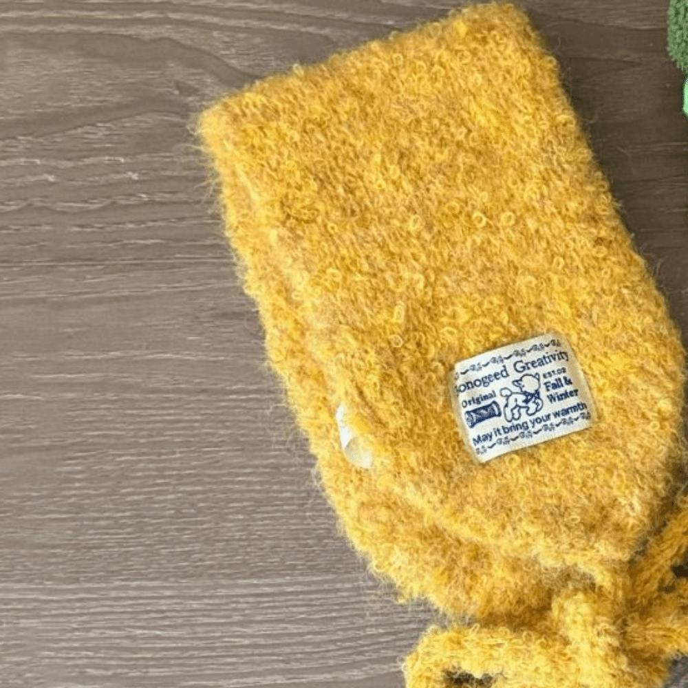 Korean Style Knitted Ear Covers Solid Color Warm Earlaps Wool Strappy Earmuffs Casual Wear