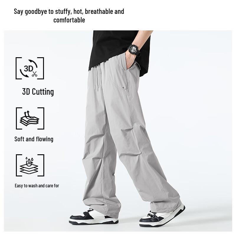 Jeep Men's Summer Straight-Leg Casual Trousers