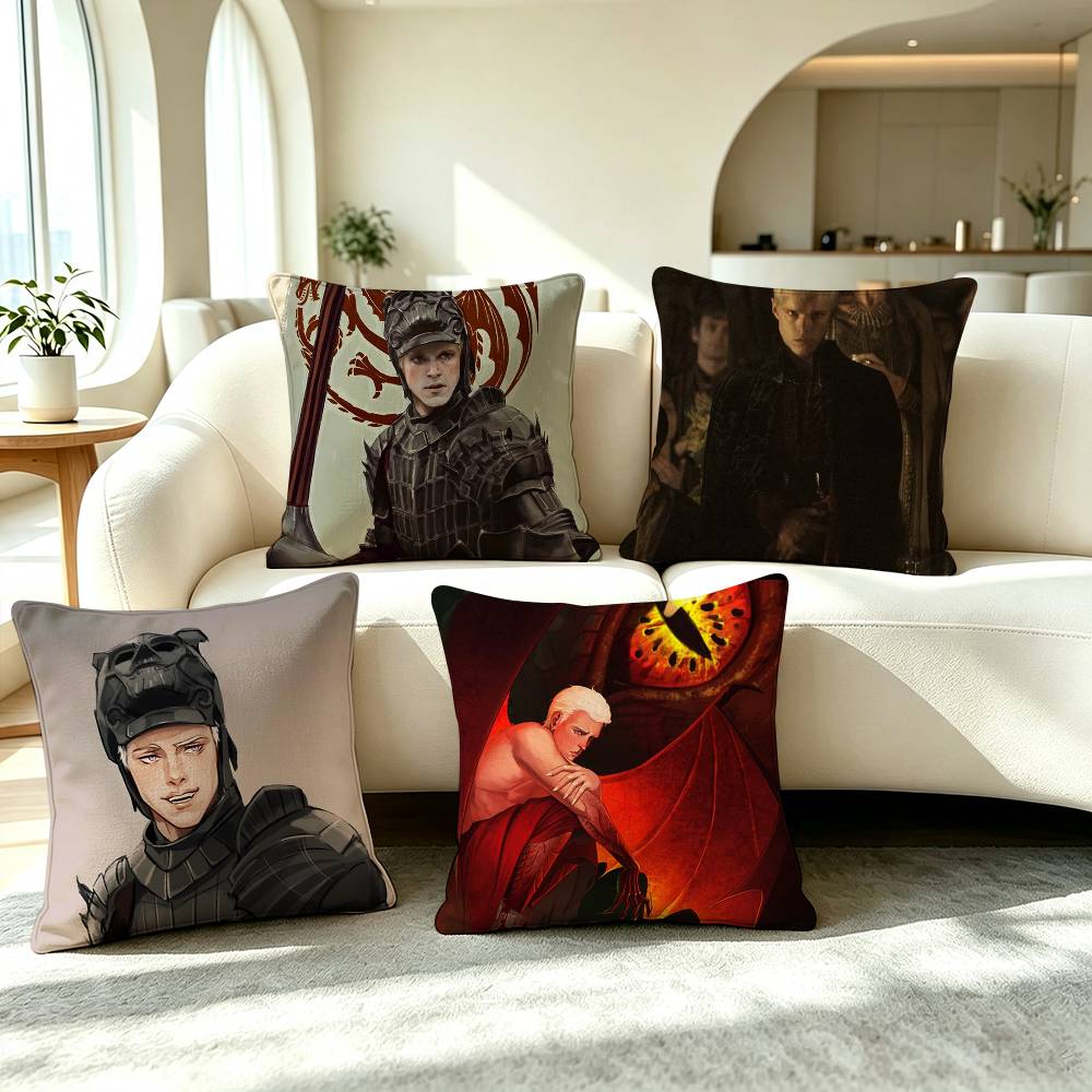 A-Aerion Targaryen Brightflame Square Double-Sided printed Pillow Case Bedroom Bedside Pillow Sofa Cushion Cover