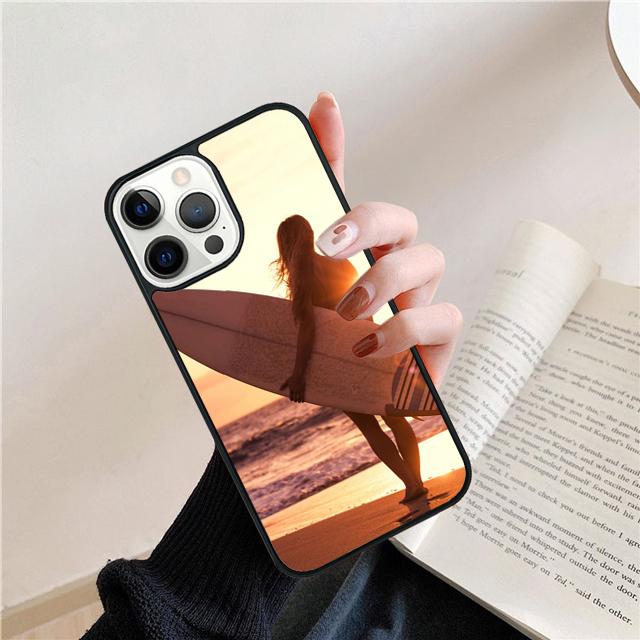Summer beach surfboard surfing Phone Case Cover For iPhone 17 Air 15 16 Pro Max 14 13 12 11 Pro Max Plus Coque