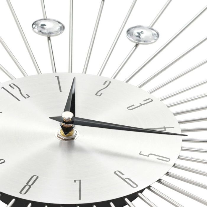 VidaXL Horloge Murale Mouvement Quartz Design Moderne Montre Pendule de Salon 50642