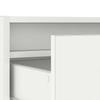 TV Cabinet with LED Lights White 75 x 35.5 x 25 cm