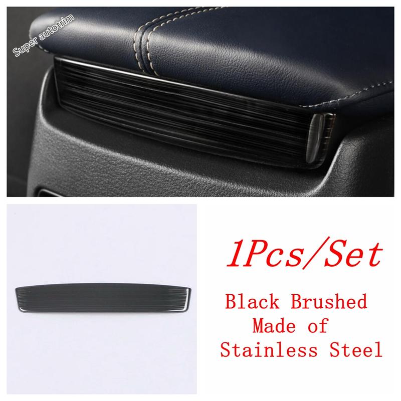 Car Rear Armrest Box Panel Decoration Sequ Cover Trim For Mazda CX-30 - 2025 Stainless Steel Accessories Interior Refit