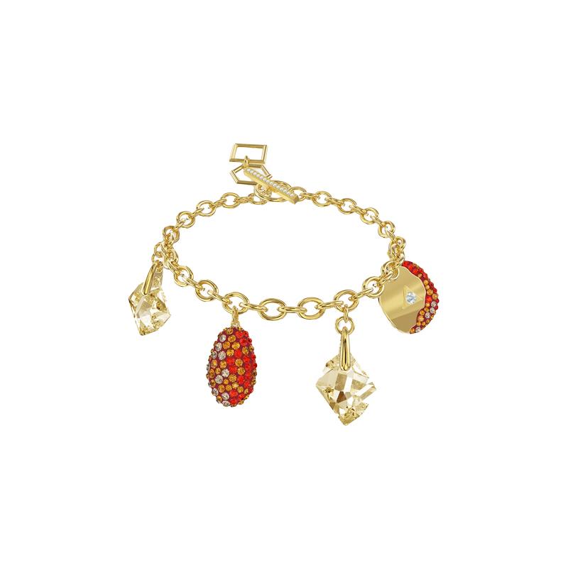 Swarovski The Elements Exquisite Design Gold Plated Bracelet Women s Style 5567361 золотой