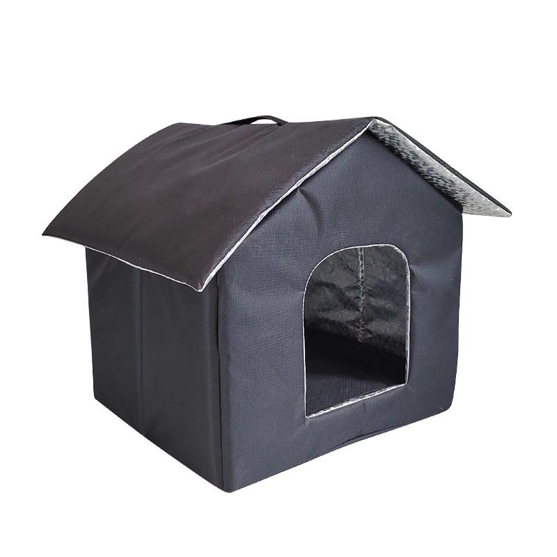 Waterproof Outdoor Cat & Small Dog Shelter - Rainproof, Cold Protection, Warm Tent House