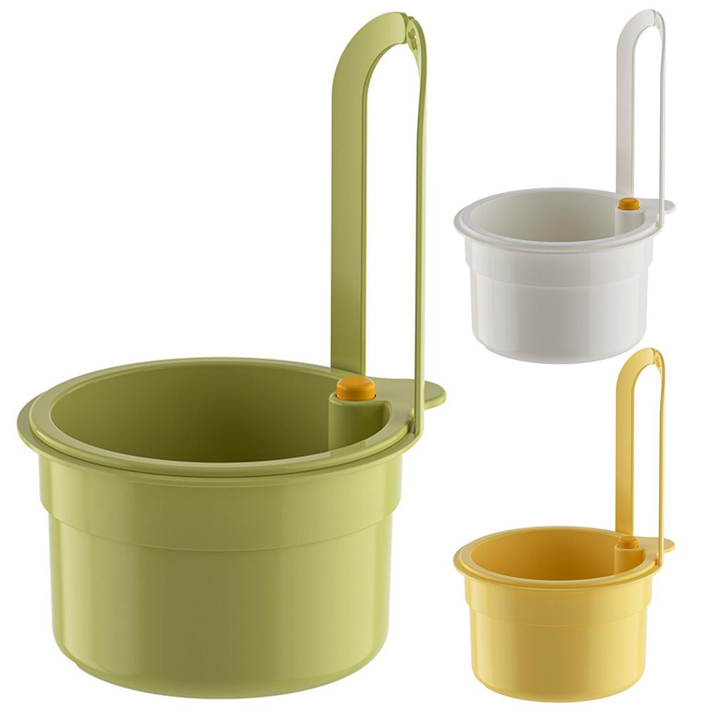 Hängesieb für Wasserhahn mit Druckknopf, Gemüsewaschkorb, Multifunktionaler Hängefilterkorb für Wasserhahn für Obst und Gemüse