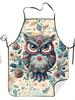 Owl Apron Cooking Restaurant Printed