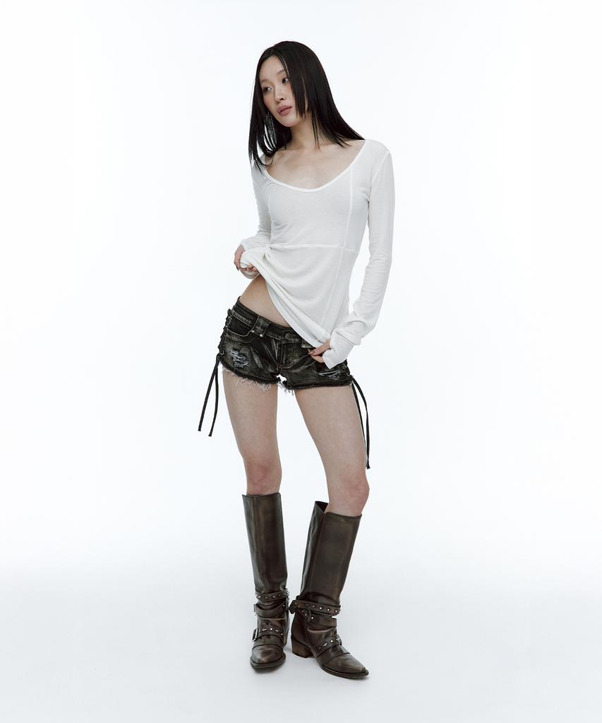 ROUGHNECK Crossline Slim Top White