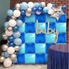 50Pcs Rose Pink Blue Square Foil Balloons DIY Wall Balloons Square Background Block  Birthday Party