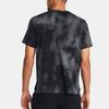 Under Armour American Vintage Logo Tie-Dye Print Crew Neck Short Sleeve T-Shirt Men T-Shirts Black 1382615-001