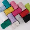 DIY 50 Yards Cotton Rope 3mm Colored Cotton Rope Handmade Cotton Thread Rope Woven Tapestry Rope Binding Rope, Gift Packaging Rope