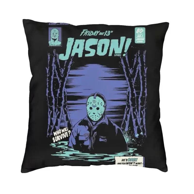 Horror Movie Character Killer Throw Pillow Cover Home Decor 3D Print Halloween Film Cushion Covers For Sofa Bedding Pillowcase