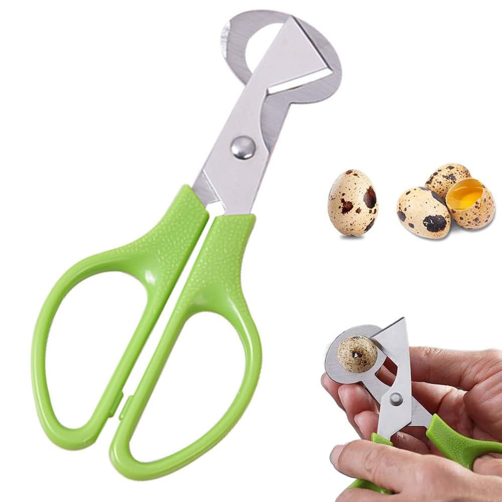 

Quail Egg Egg Bird Egg Dedicated for Cracking Perfect for Opening Kitchen Gadget Cutter, Cracker, Scissors, Shells, Eggs, (Green) зелёный