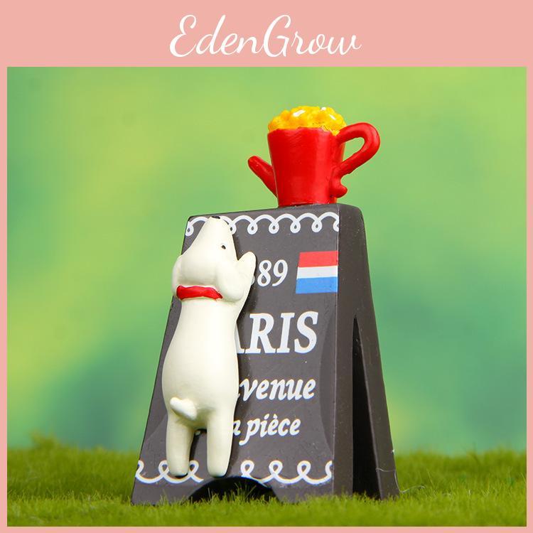 Crawl Resin Dog Billboards Ornament For Garden And Creative Landscape Design