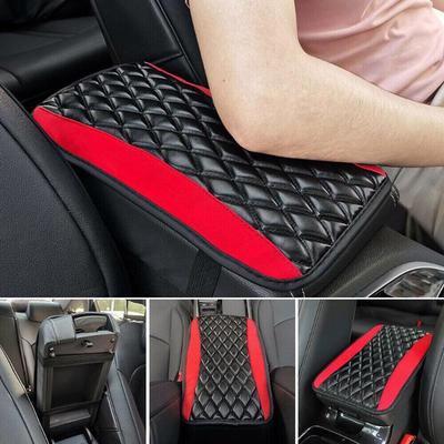 Universal Car Armrest Pad Cover Center Console Box PU Leather Cushion