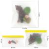 10 Pack Food Storage Bags Extra Thick Seal Freezer Bag Zipper Food Storage Pouch Sandwich Bag for Home Travel Organization