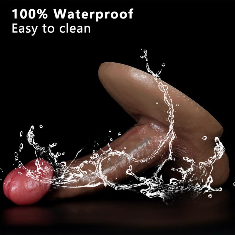 Super Soft Liquid Silicone Penis Female Manual Super Realistic Large Suction Cup Dildo Penis Orgasm Masturbation Device