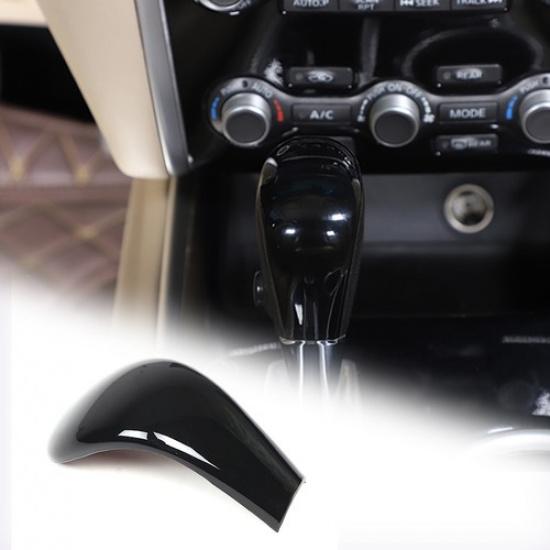 Glossy Black Center Gear Shift Knob Trim Cover For Nissan Pathfinder 13-18