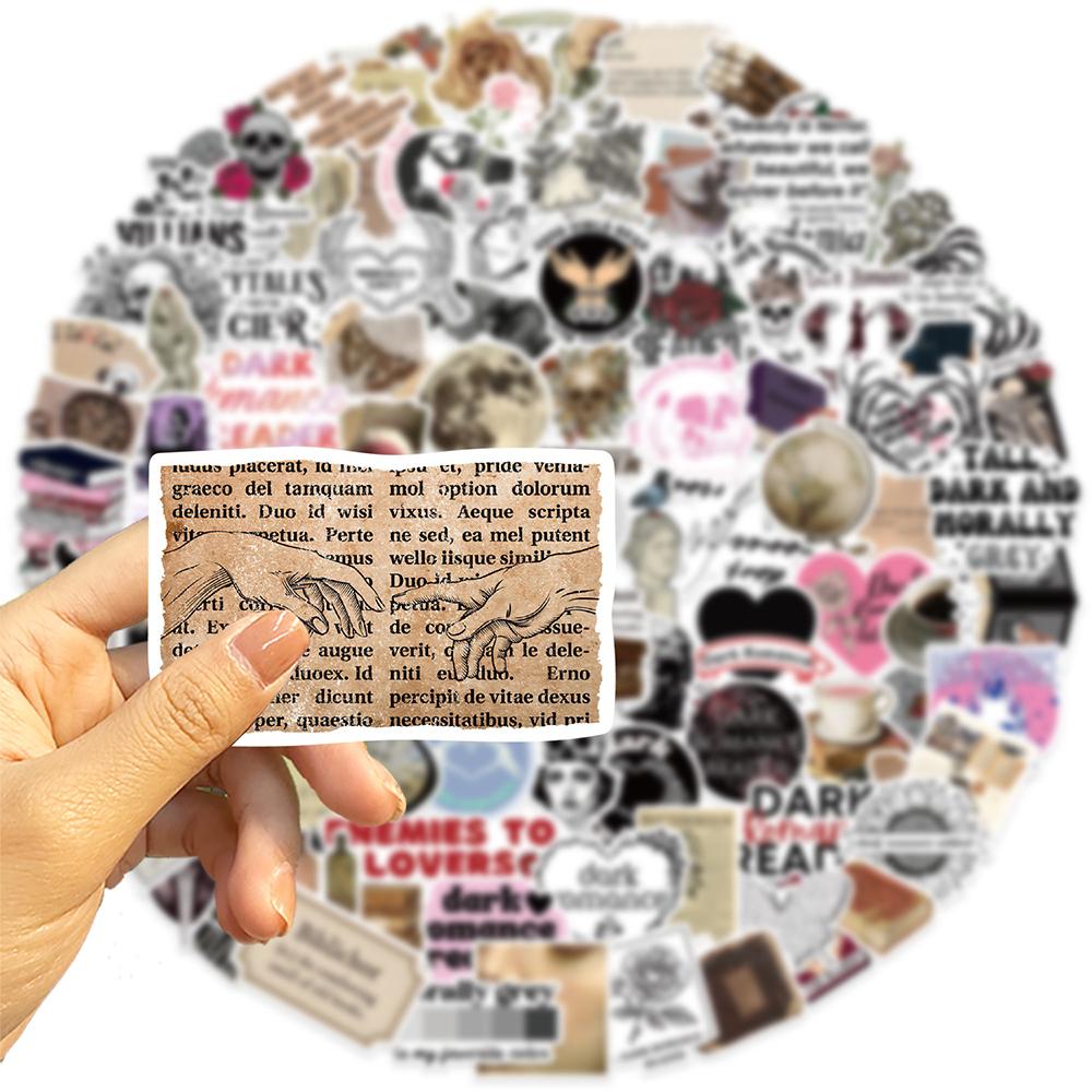 10/30/50/100pcs Boho Retro Dark Graffiti Stickers Aesthetic Decorative Skateboard Laptop Phone Cool DIY Cartoon Sticker Gifts