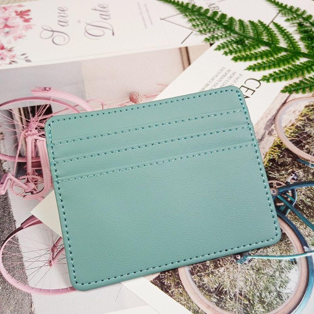Credit Card ID Card Women Men Short Wallet Multi Slot Card Holder Slim Billfold Short Purse