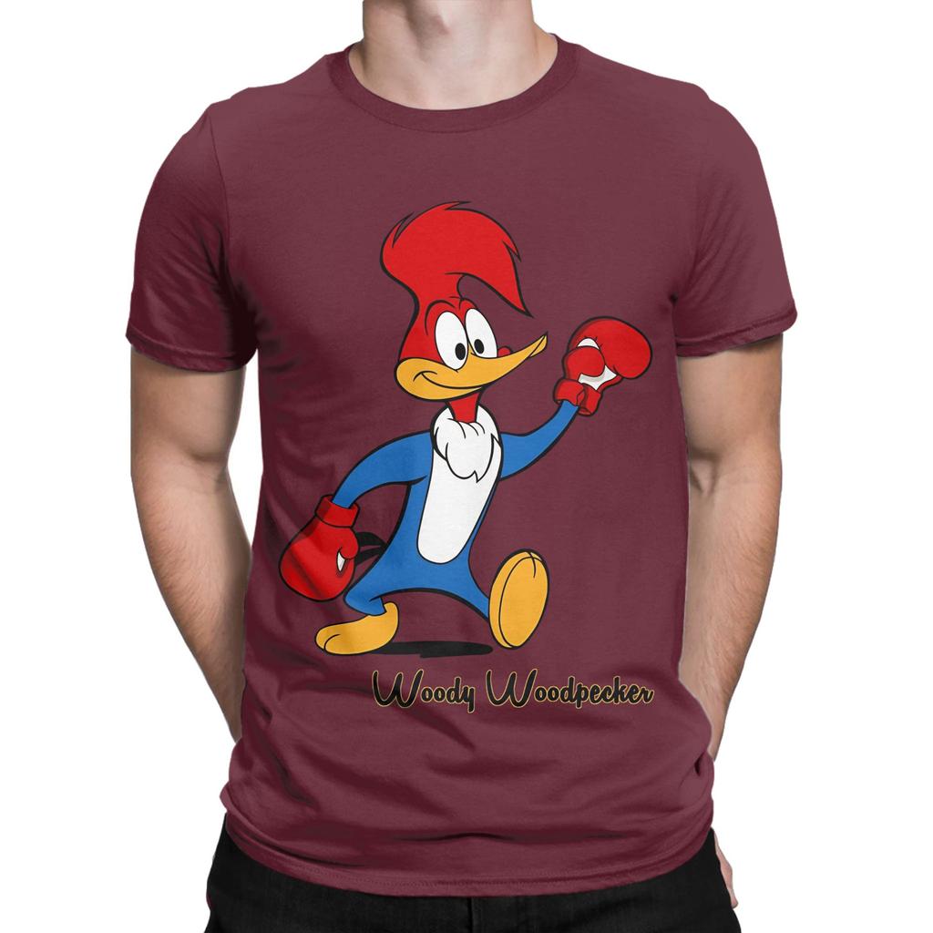 Woody Woodpecker Boxen Lustiges Grafik-T-Shirt 100% Baumwolle Woody Woodpecker T-Shirts Oberteile Für Unisex