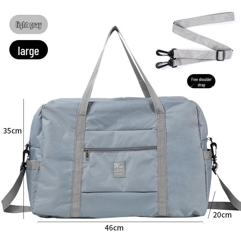 Foldable Travel Duffel Bag: Lightweight, Large Capacity, Attachable To Suitcase
