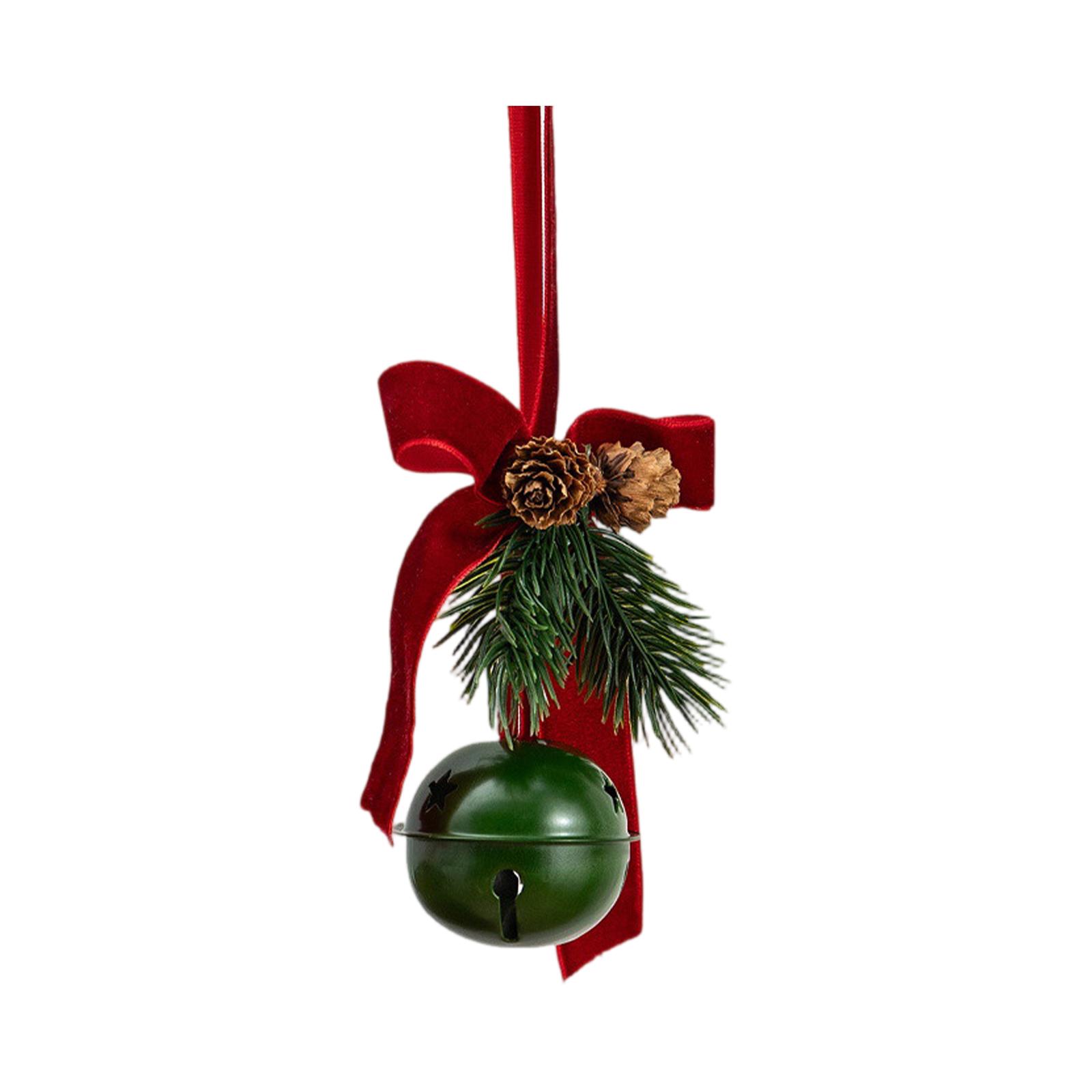 

Рождественская атмосфера Украшение Венок Бант Колокольчик Подвеска на елку Украшение Сцена мероприятия в торговом центре One Size